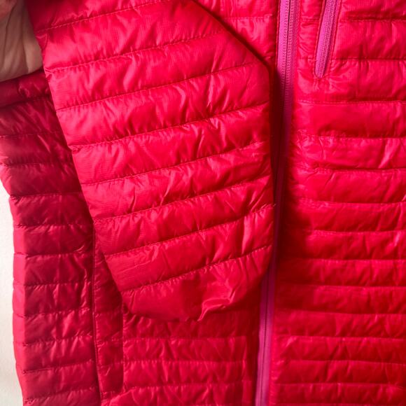 L.L. Bean Jacket Women S Red Primaloft Downtek Stowaway Packaway Lightweight - Picture 7 of 8